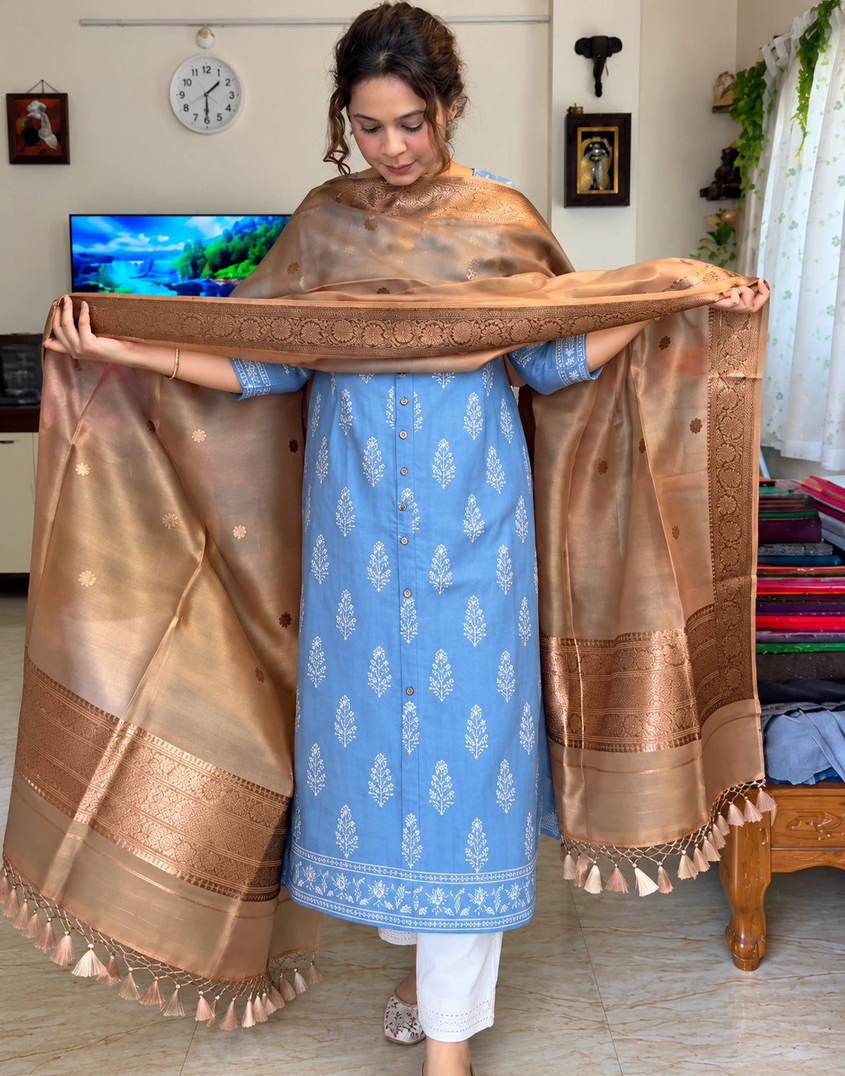 Aabha Banarasi Silk Suit Set