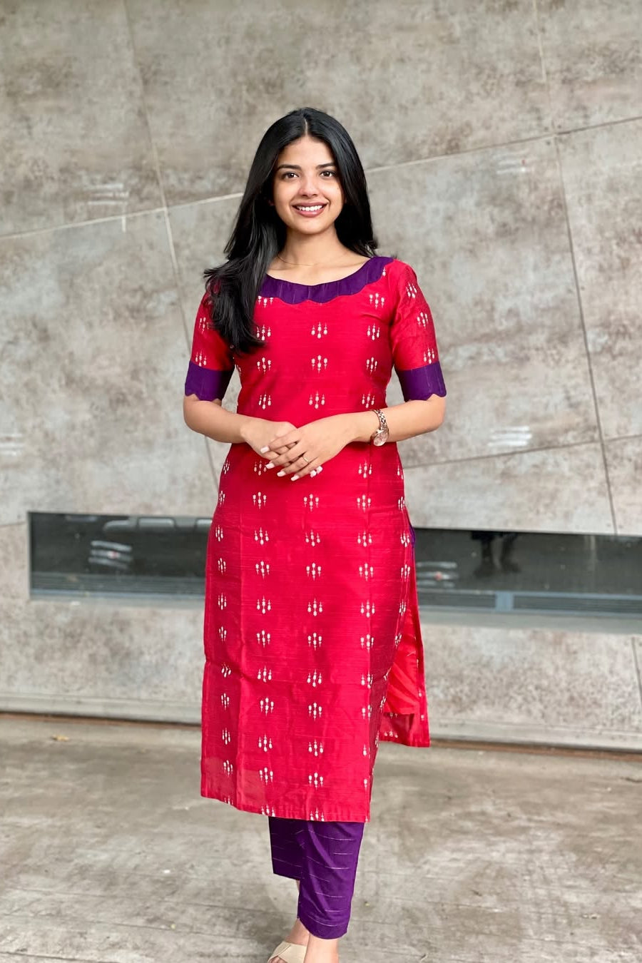 Berry Plum Kurti