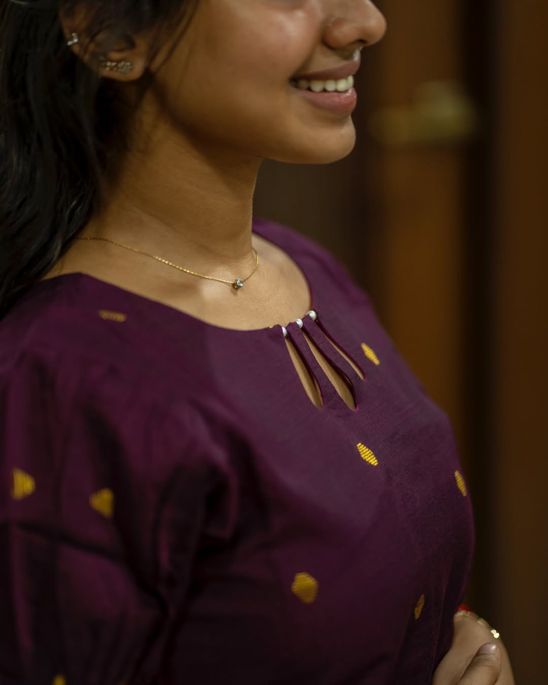 SEMI RAW SILK KURTI