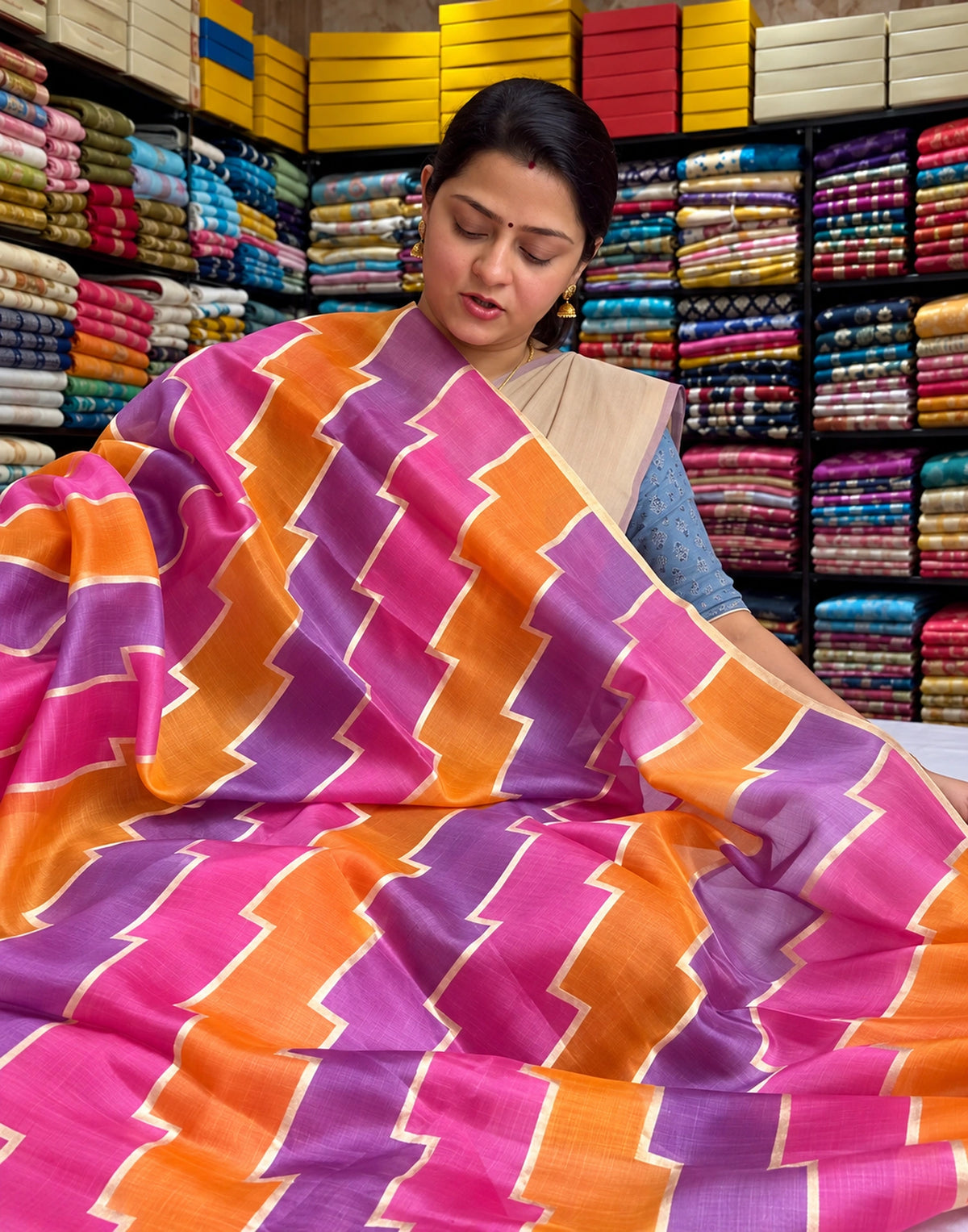 Misti Weave Zari Suit Set