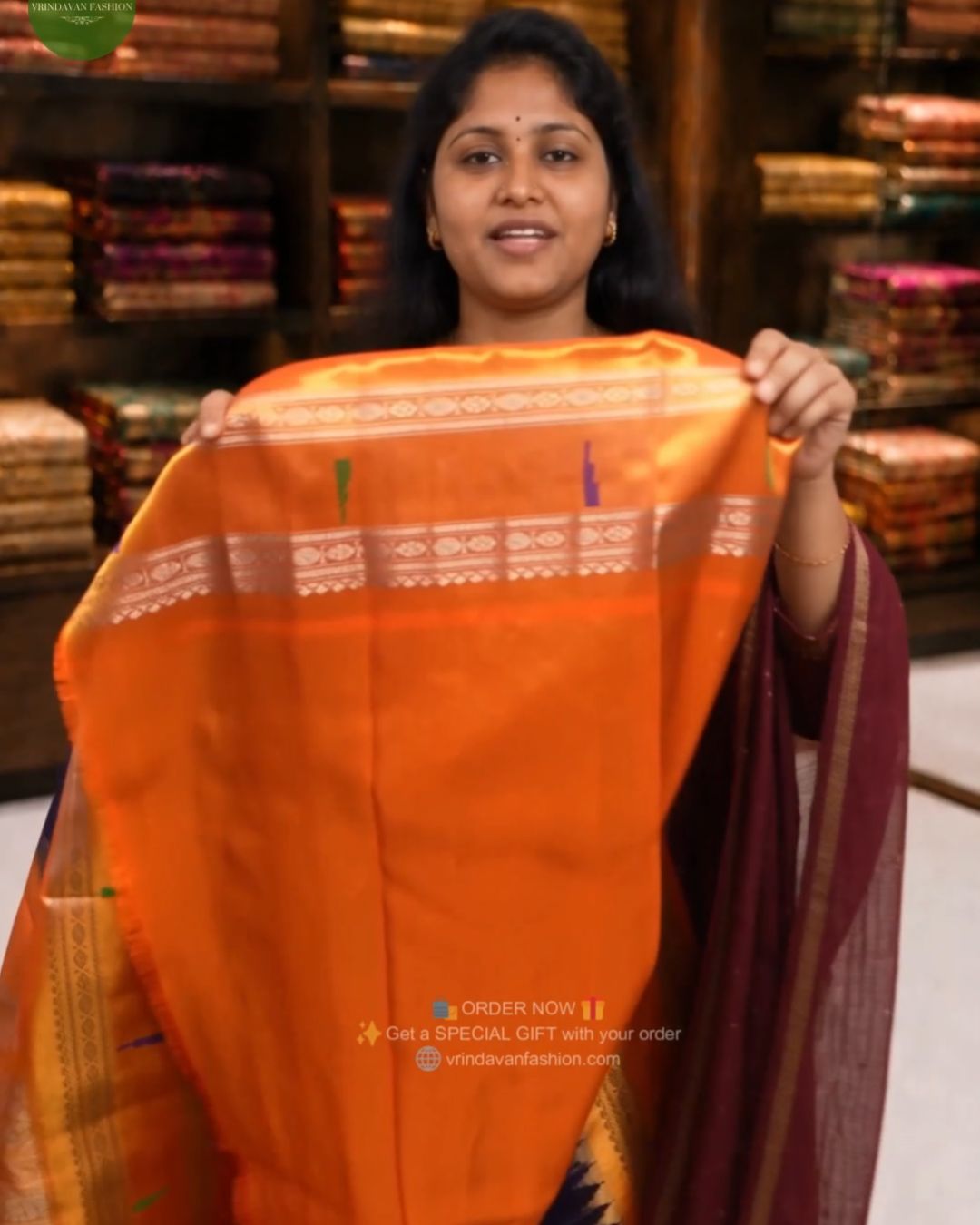 Parijatha Paithani Saree