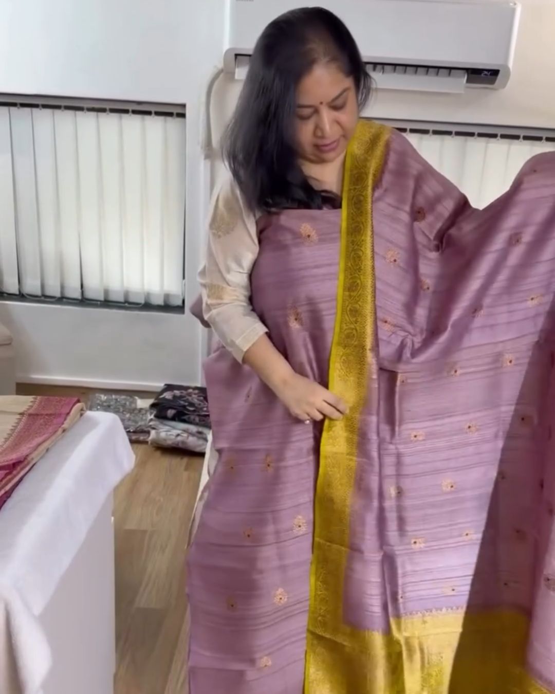 Raw Weave Jari Suit Set