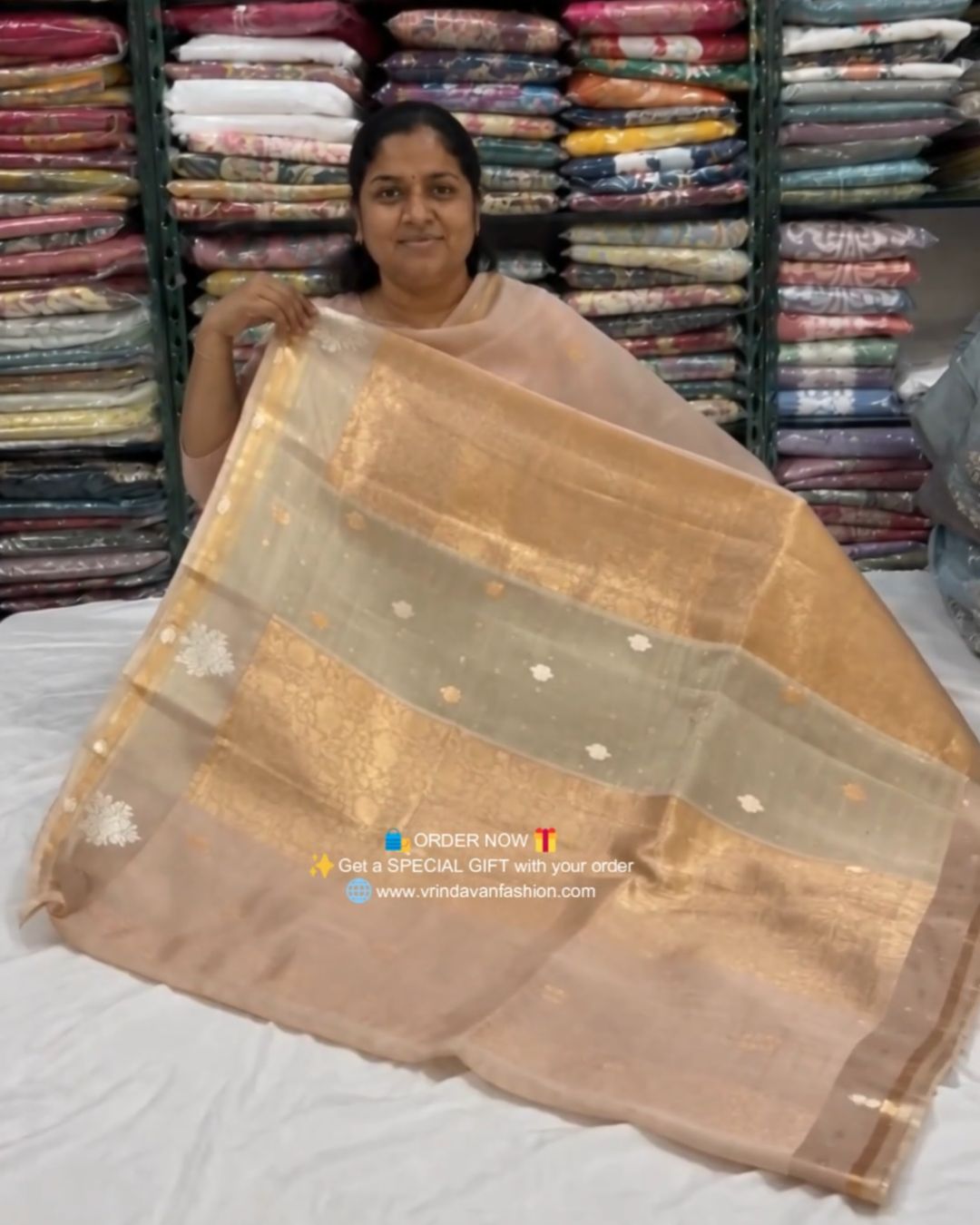 Sona-Rupa Organza Saree