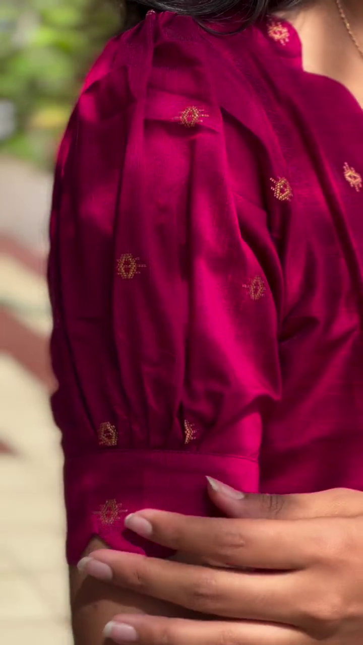 Venba Raw Silk Kurti