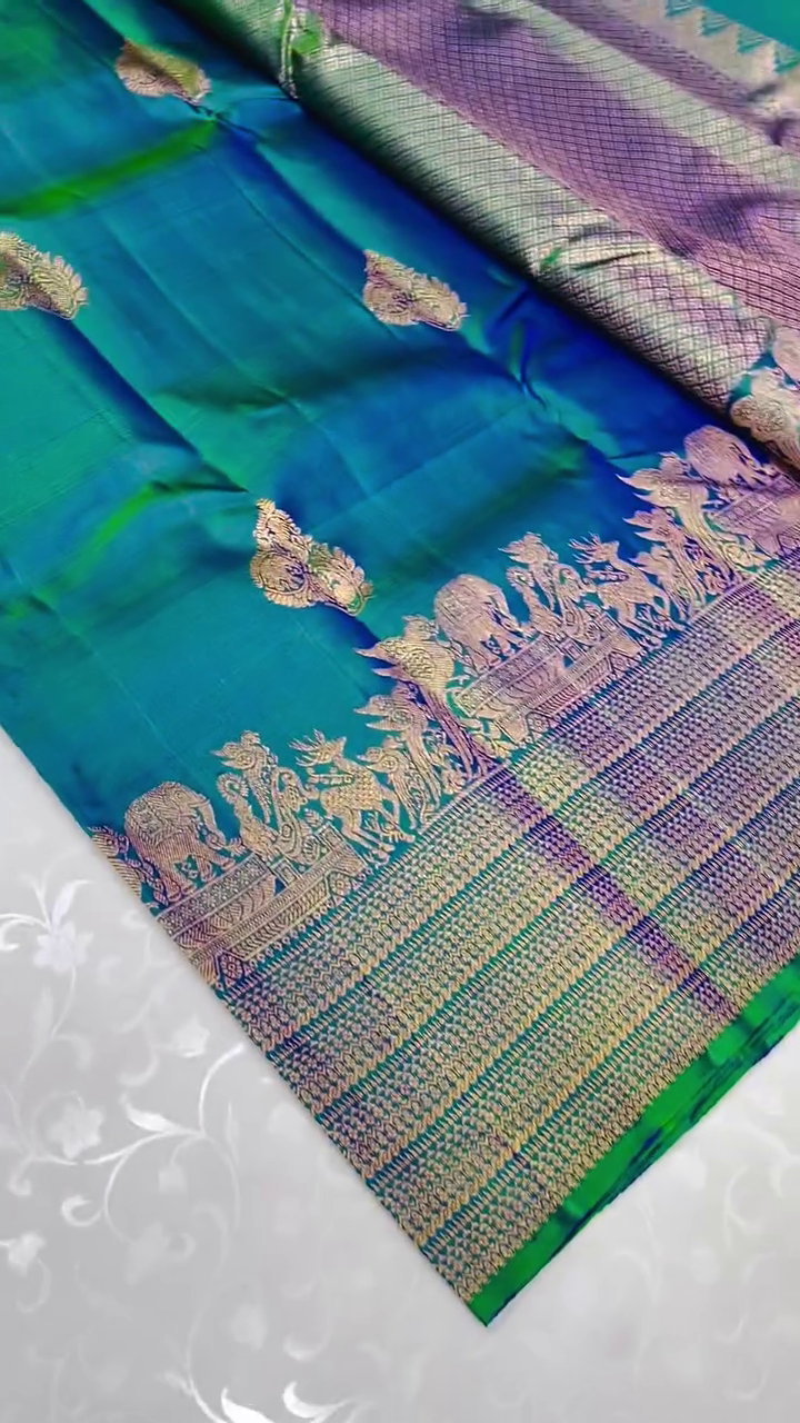 Manohari Kanchipuram bridal Silk Saree