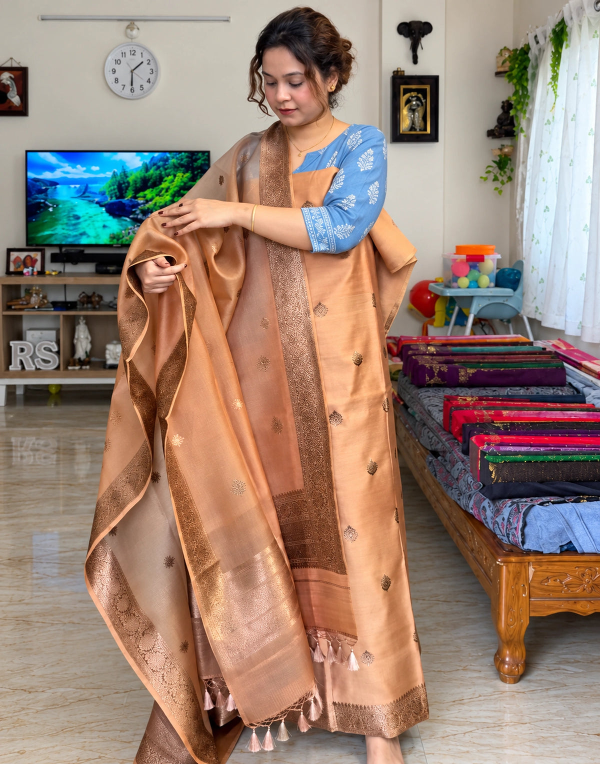 Aabha Banarasi Silk Suit Set