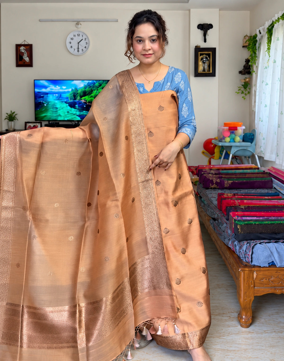 Aabha Banarasi Silk Suit Set