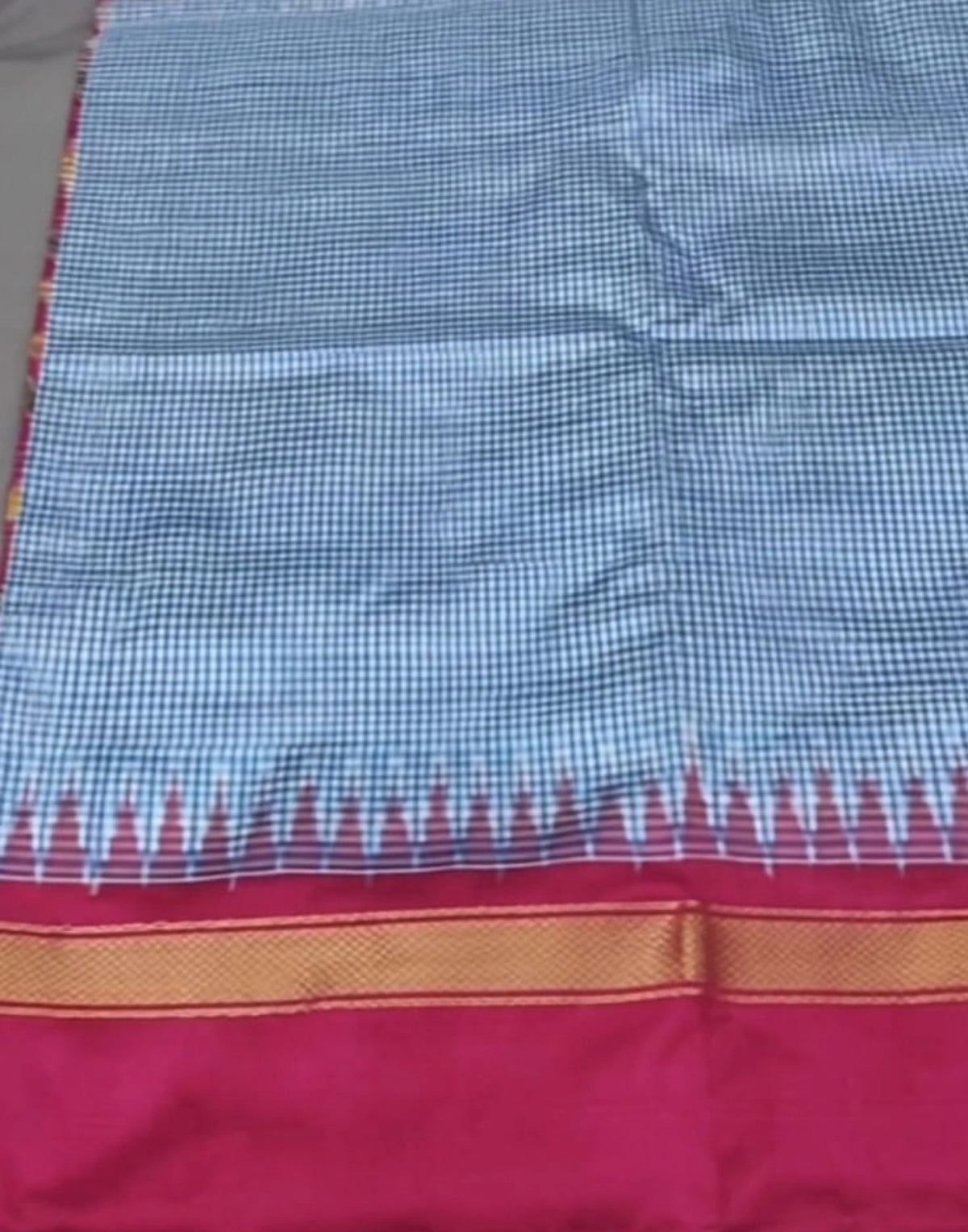 Blush Ikkat Silk Saree