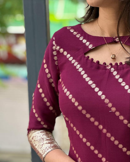Polka Stripe Kurti
