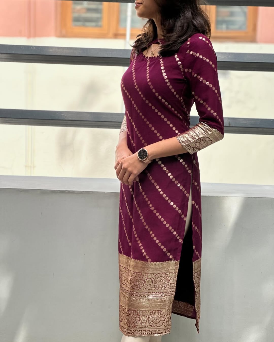 Polka Stripe Kurti