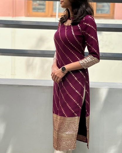 Polka Stripe Kurti
