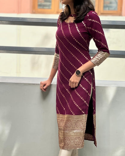 Polka Stripe Kurti
