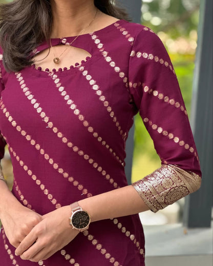 Polka Stripe Kurti