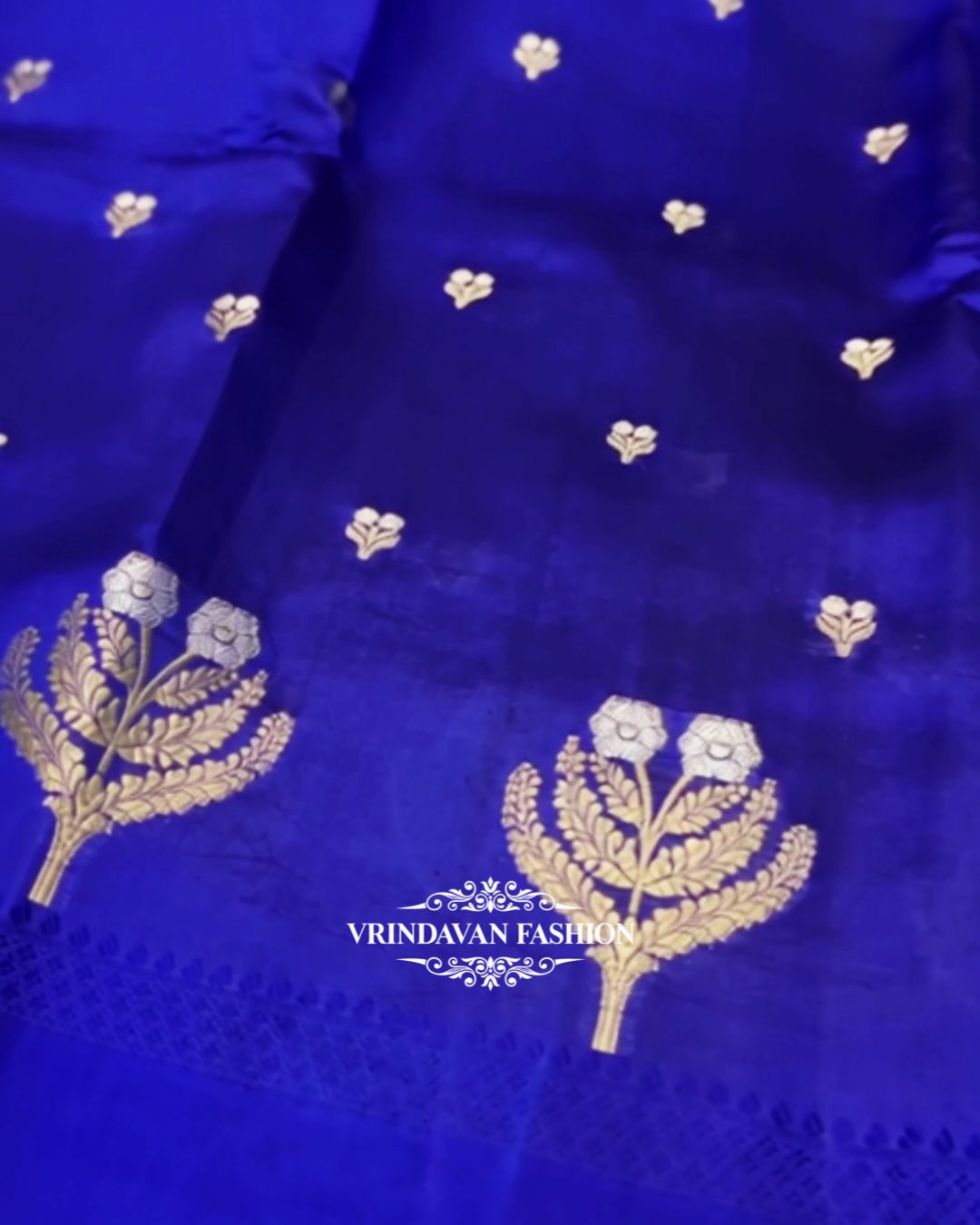Heritage Blue Silk Saree