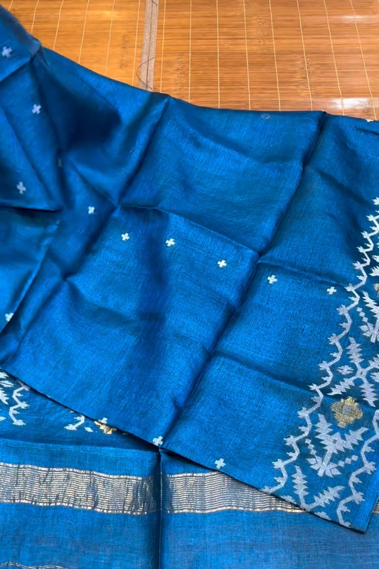 Neelima Jamdani Silk Saree