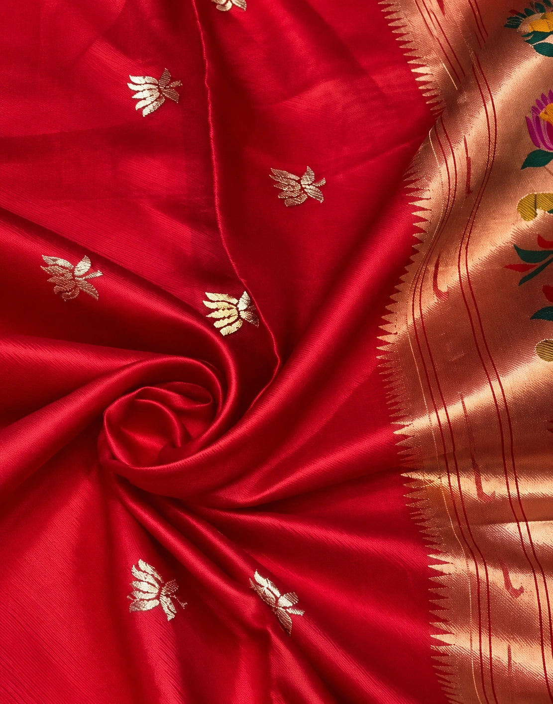 Lotus Paithani Silk Saree