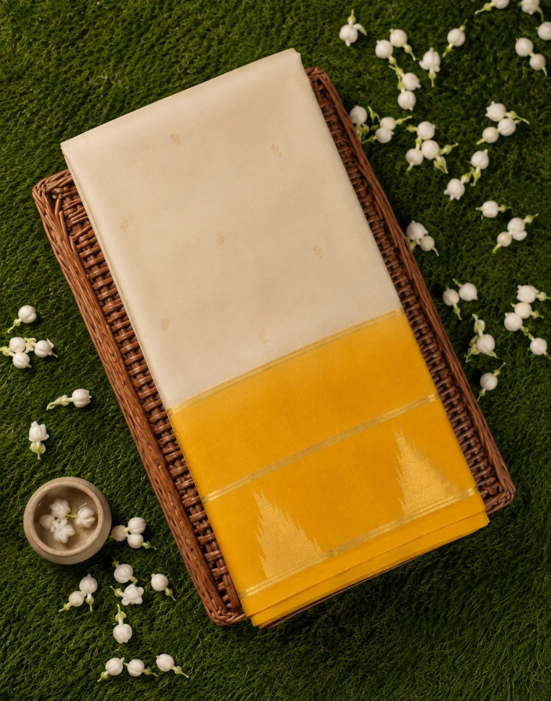 Mango Weave Silk Saree