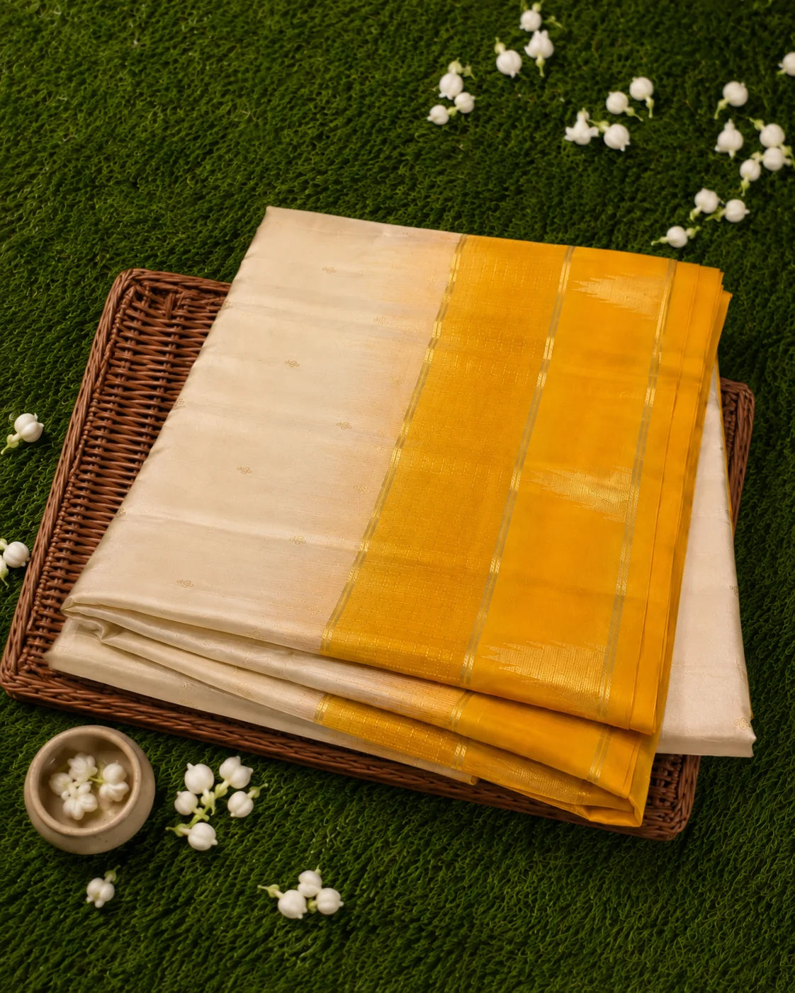 Mango Weave Silk Saree