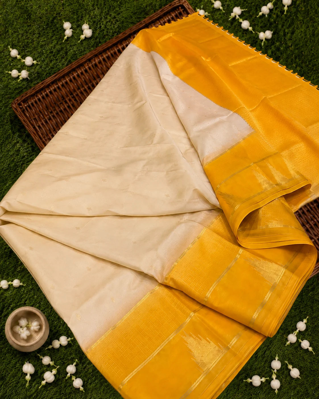 Mango Weave Silk Saree
