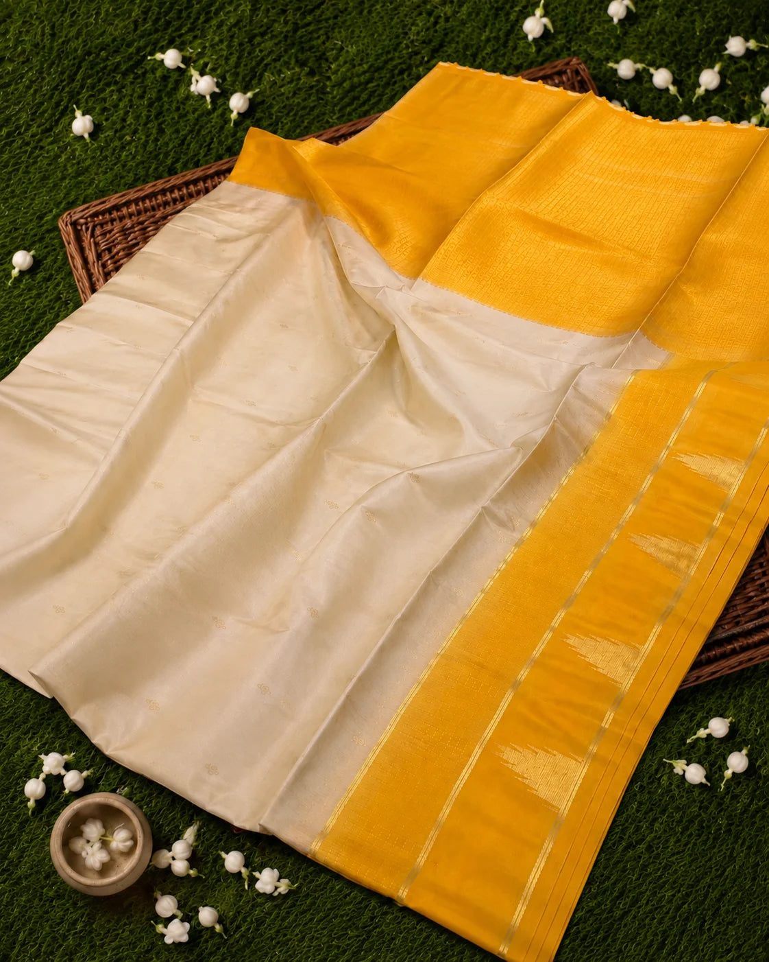 Mango Weave Silk Saree