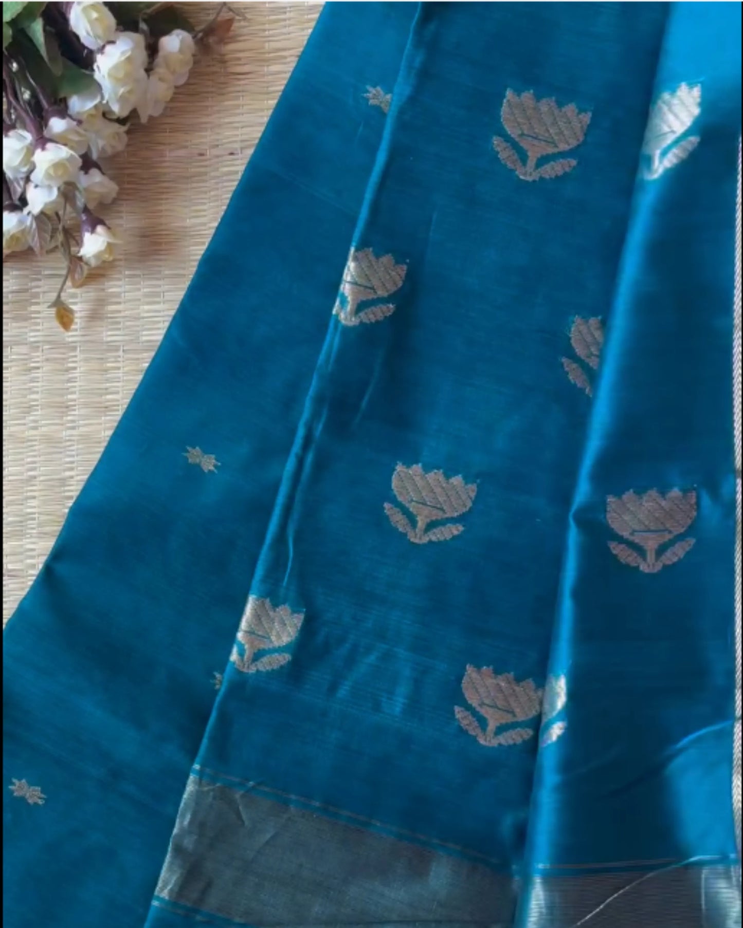 Mughal Mint Silk Saree