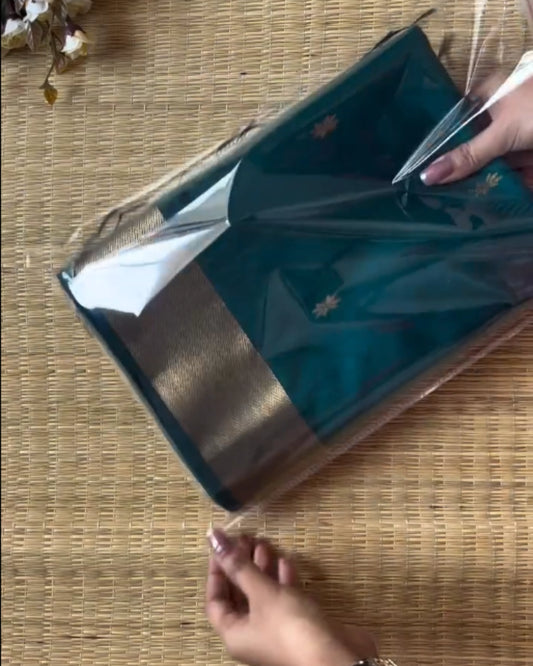 Mughal Mint Silk Saree