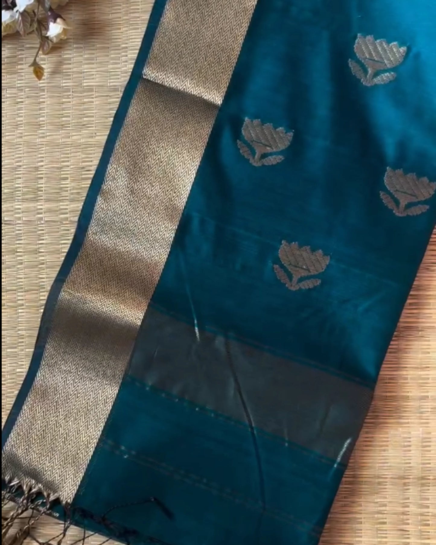 Mughal Mint Silk Saree
