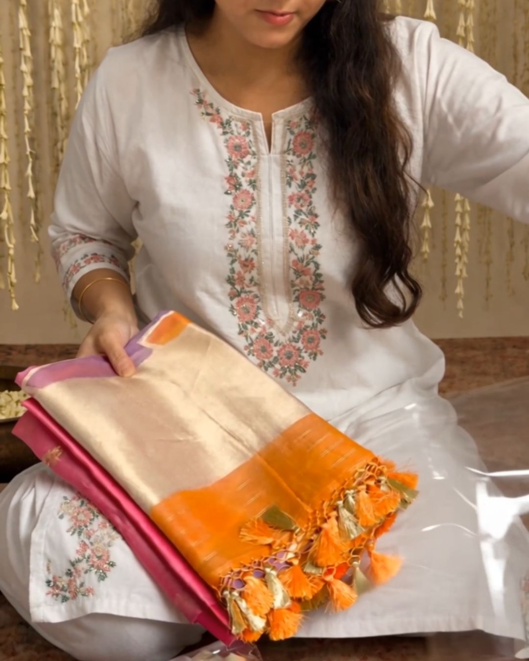 Multi Weave Zari Suit Set