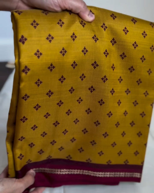Mustured Cotton Saree
