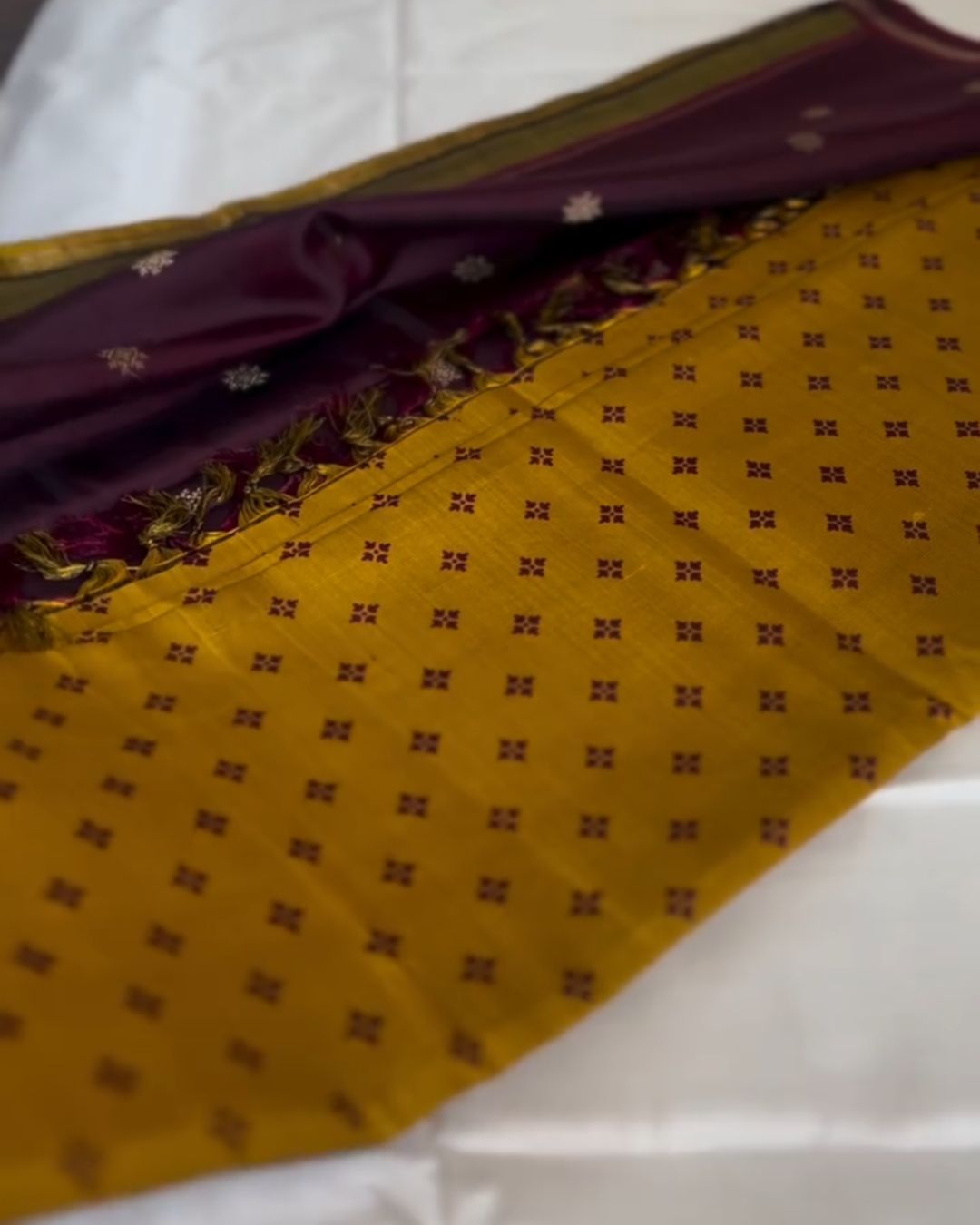 Mustured Cotton Saree