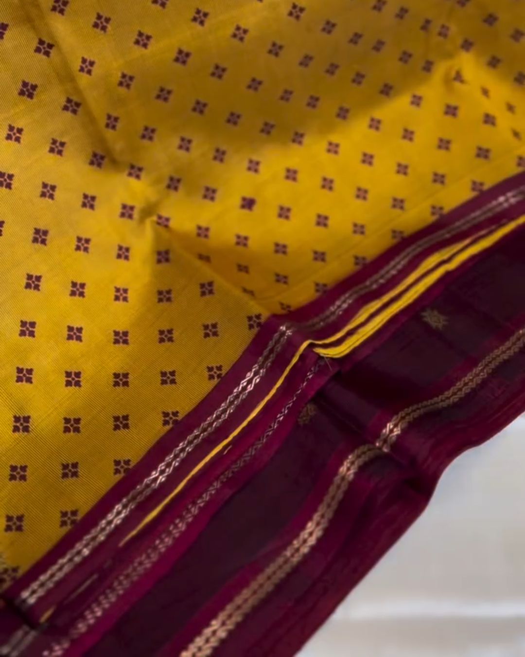 Mustured Cotton Saree