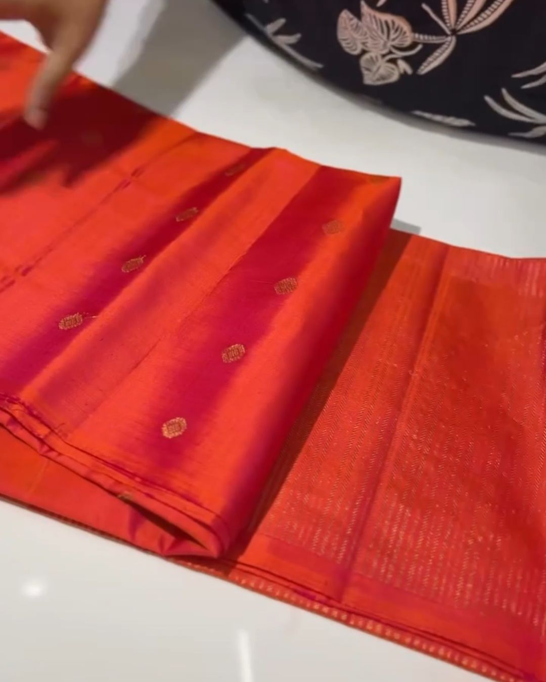 Orange Silk Saree