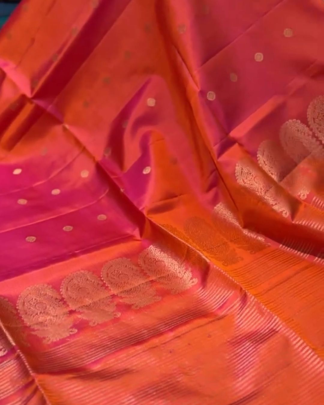 Orange Silk Saree