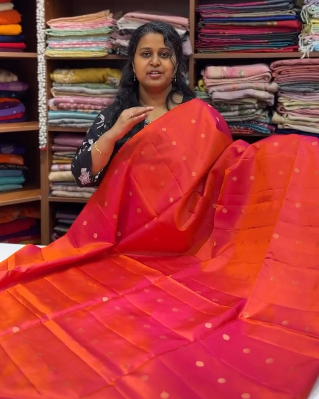 Orange Silk Saree