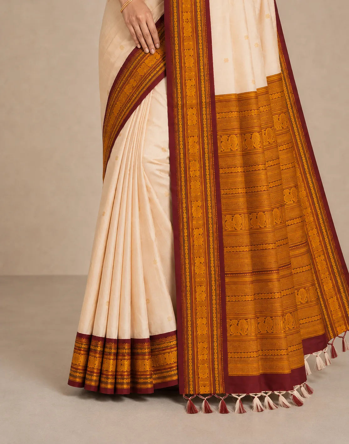 Orange Silk Saree