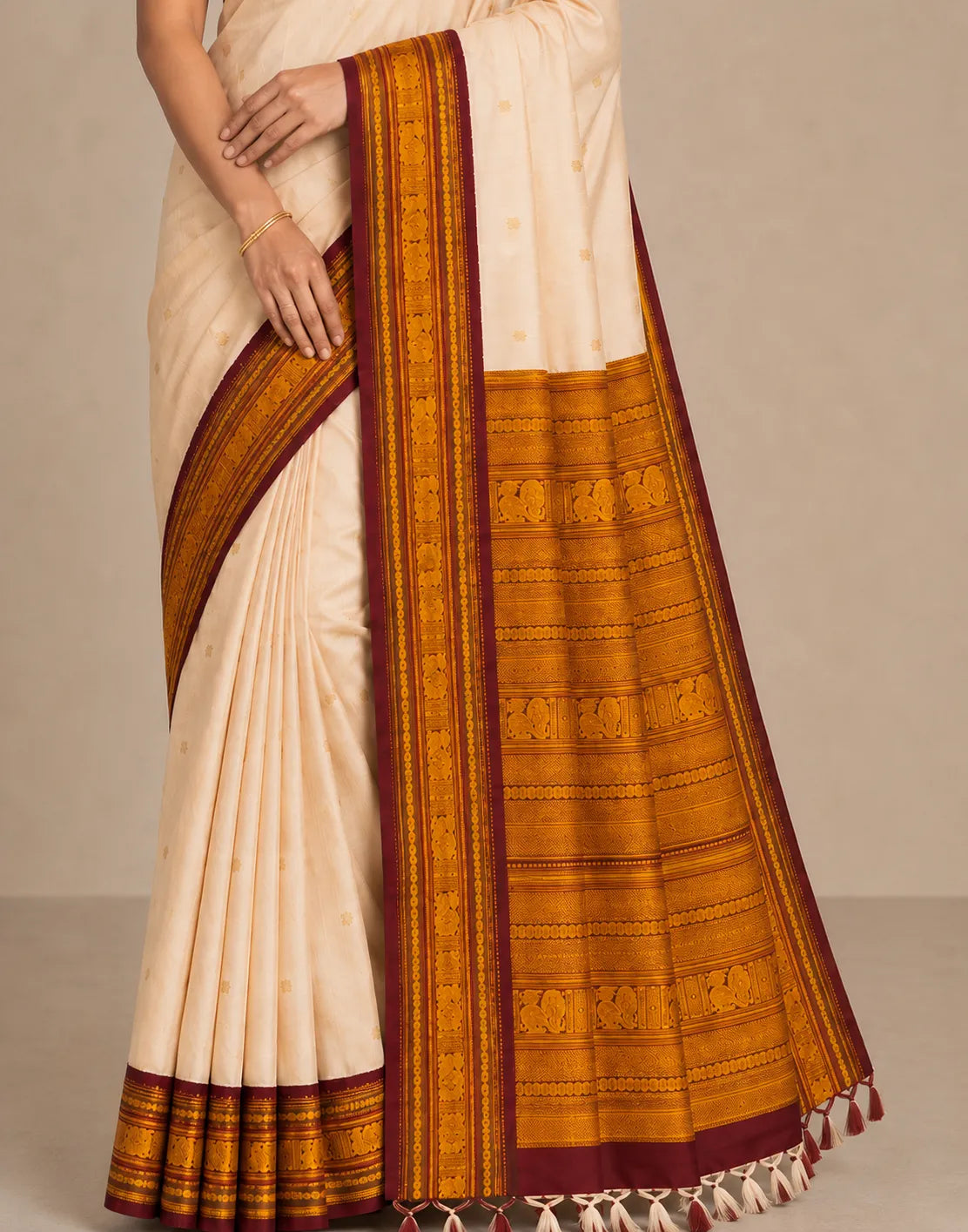 Orange Silk Saree