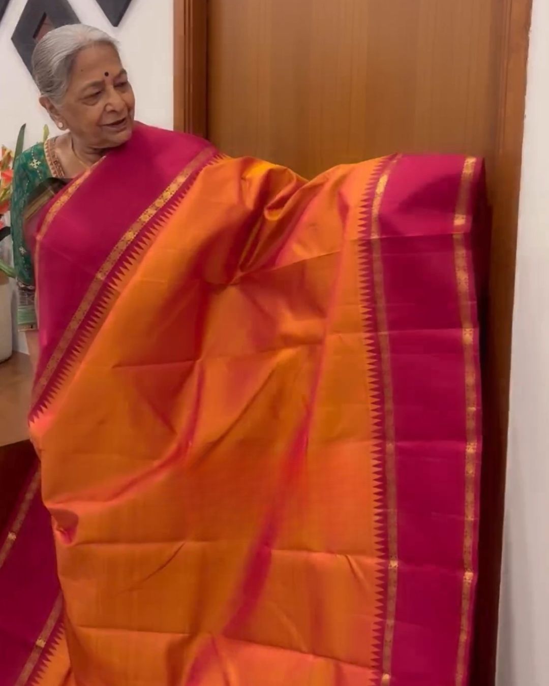 Param Vintage Weave Saree