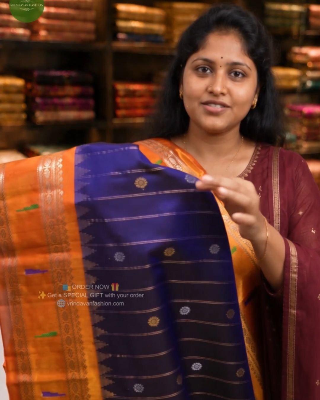 Parijatha Paithani Saree