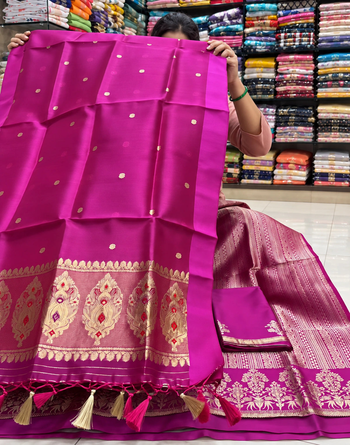 Ponvaira Silk Suit Set