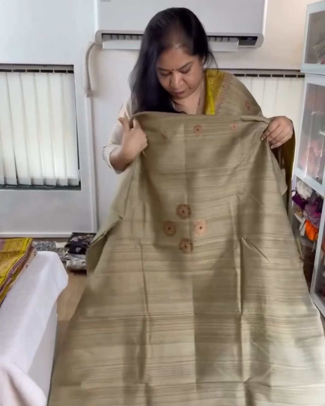 Raw Weave Jari Suit Set