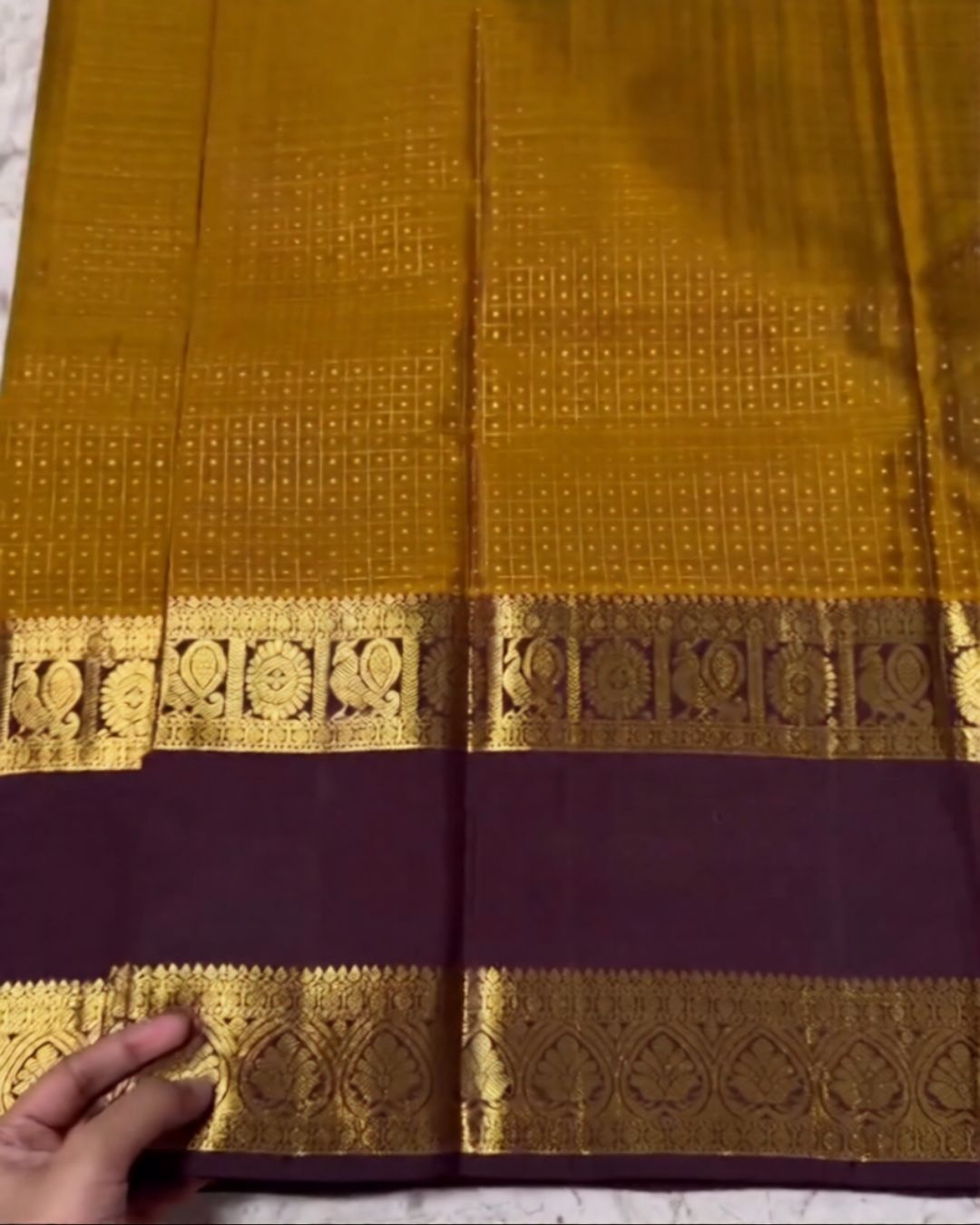 Regal Cofee-Mustered Silk Saree