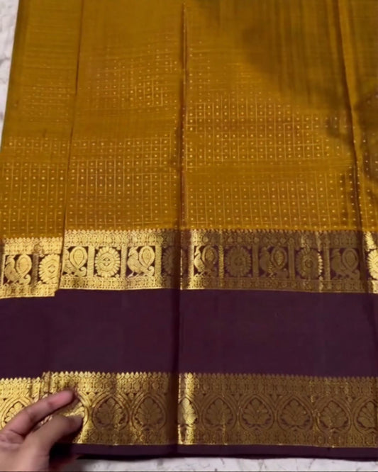 Regal Cofee-Mustered Silk Saree