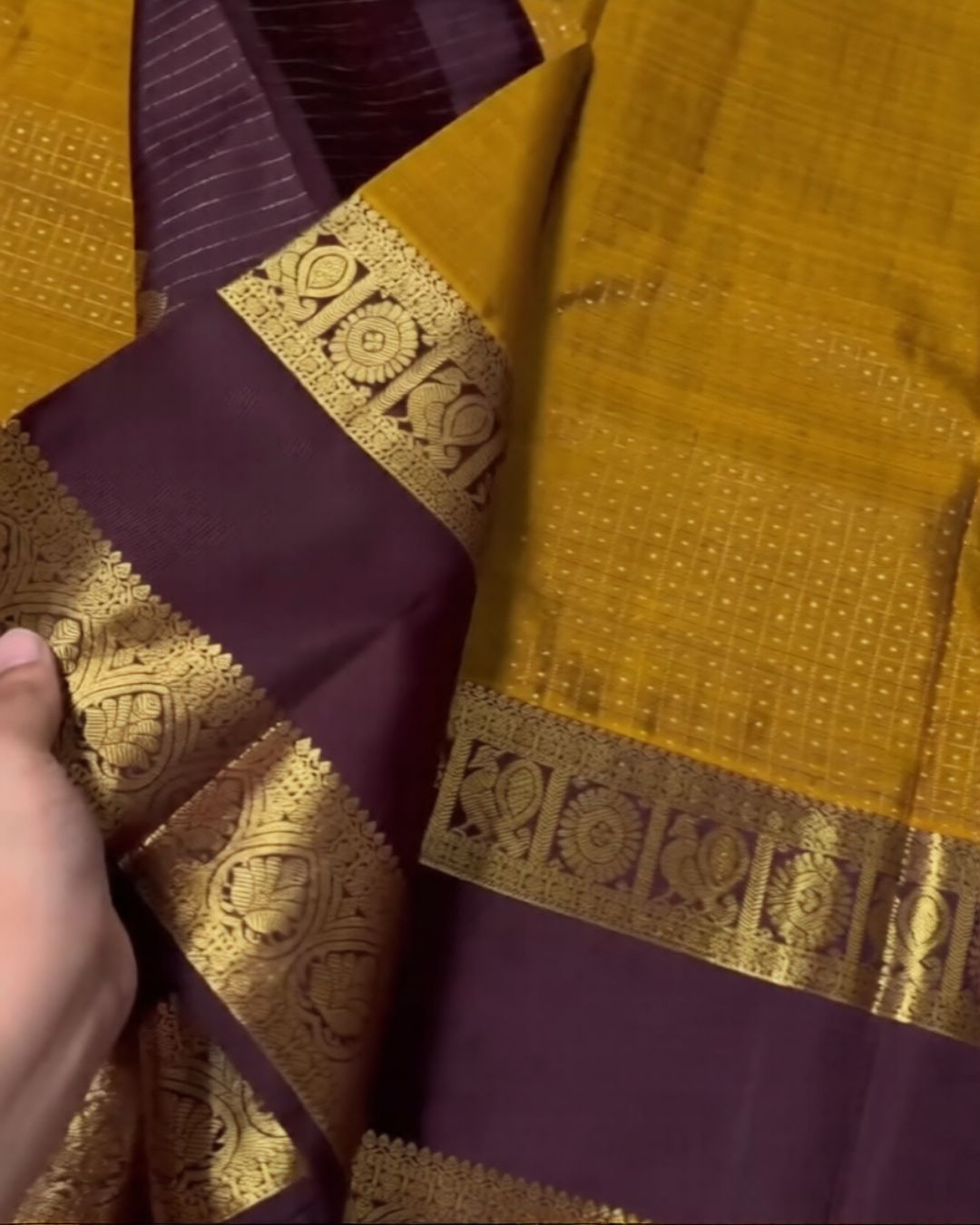 Regal Cofee-Mustered Silk Saree