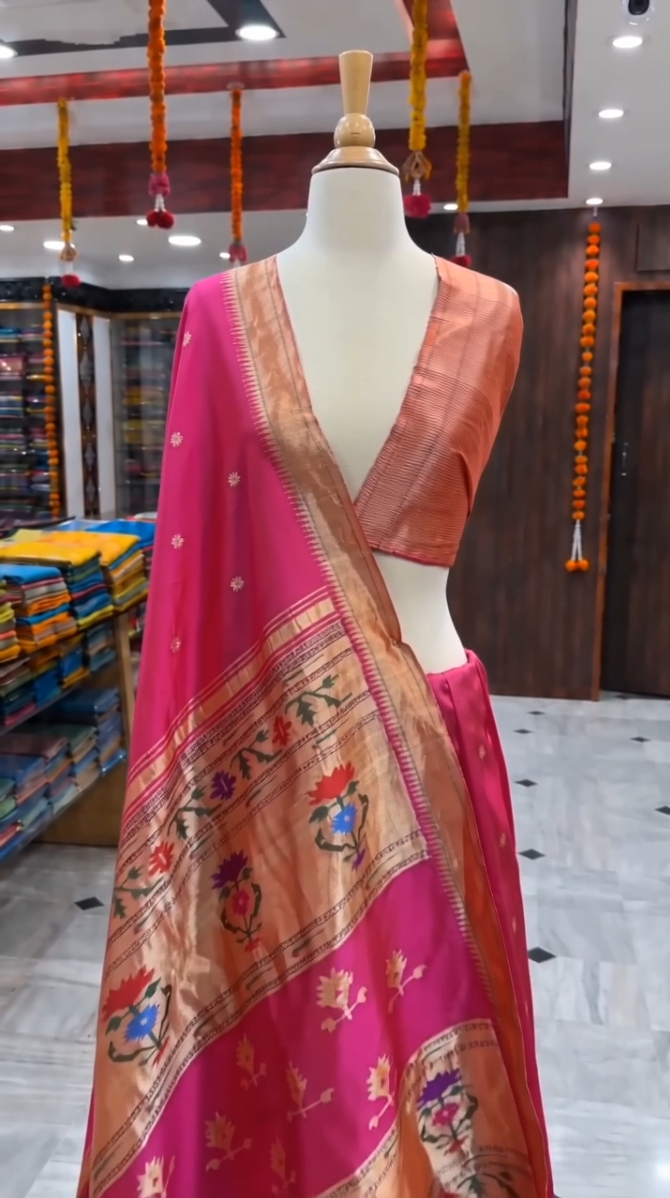 Peshavi Paithani Silk Saree