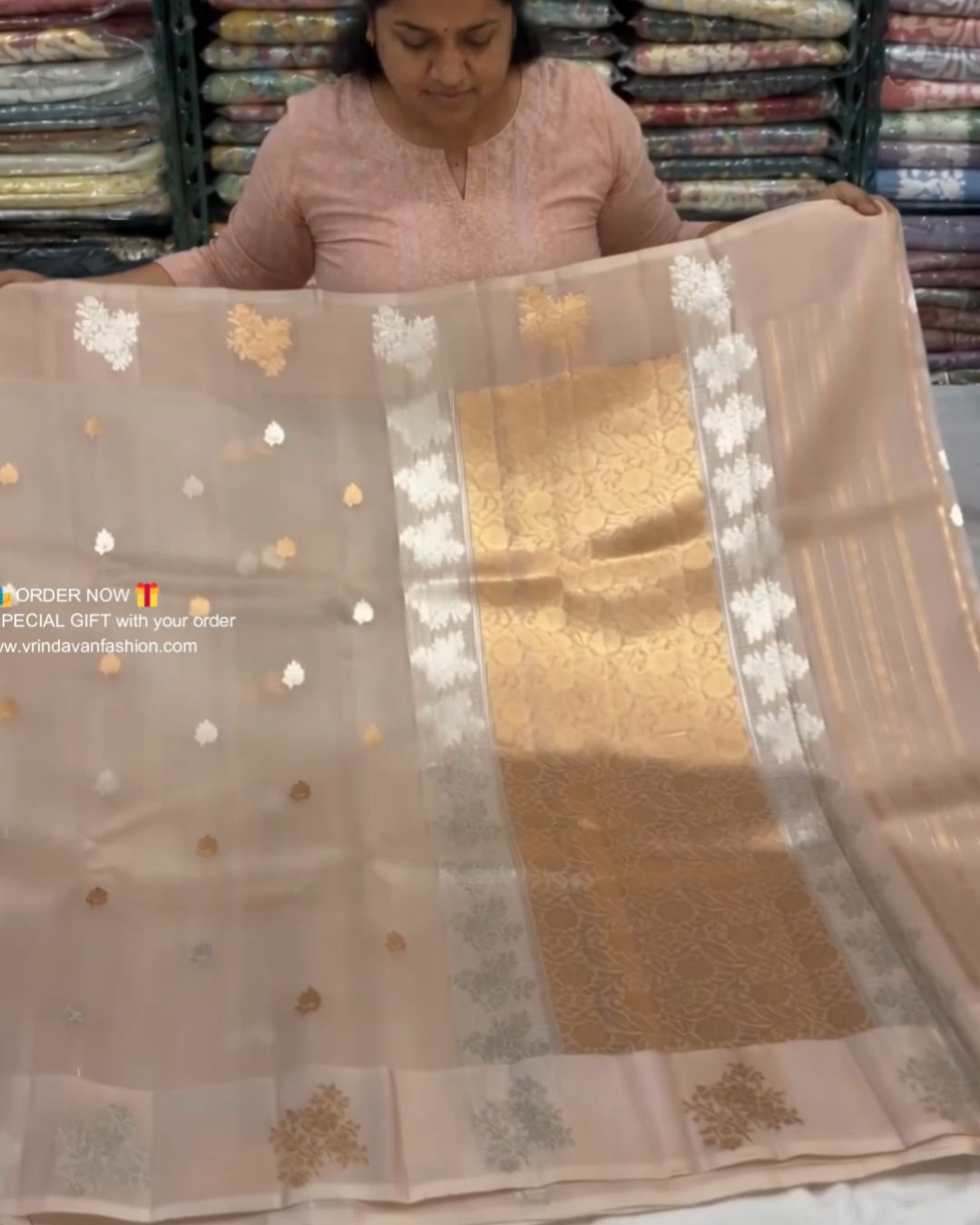 Sona-Rupa Organza Saree