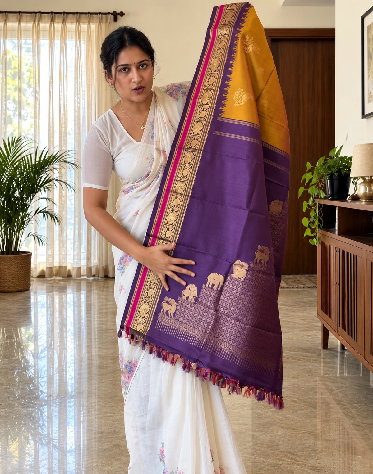 Vemboli Kanjivaram Silk Saree