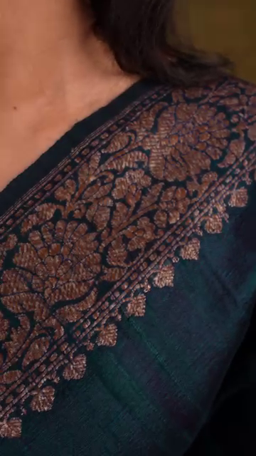Sapphire Green Saree